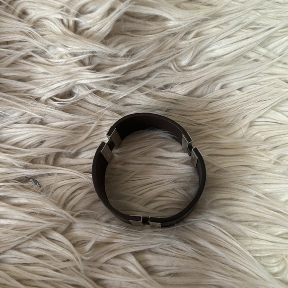 Authentic Chanel brown leather bangle bracelet✨RARE✨ - Picture 5 of 6